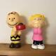 Ensemble De 2 Figurines En Vinyle Souple De Snoopy, Sally Et Charlie Brown De Peanuts