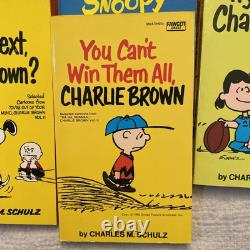 Ensemble de 23 livres de poche vintage Peanuts Charlie Brown Snoopy