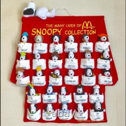 Ensemble de 28 poupées Snoopy Peanuts McDonald's 2001 Exclusivité Japon Collection de figurines