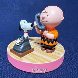 Ensemble de 3 figurines SoftBank Snoopy vintage Charlie Brown rare authentique