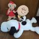 Ensemble De 3 Pi&egrave;ces Usj En Peluche Et Snoopy Charlie Brown #cbc1b6
