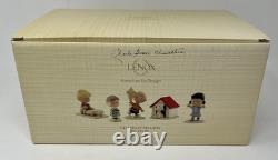 Ensemble de 5 figurines Lenox Peanuts Célébration des 60 ans Charlie Brown Lucy Snoopy Etc.