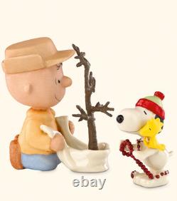 Ensemble de 5 figurines Lenox Peanuts Charlie Brown Noël avec Snoopy, décoration de fêtes