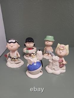 Ensemble de 5 pièces Lenox Peanuts Fête à la plage Charlie Brown Snoopy Lucy 854616