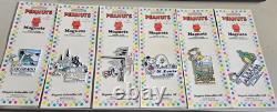 Ensemble de 6 magnets vintage Peanuts Snoopy - villes, monuments et États