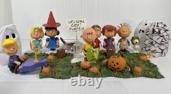 Ensemble de cacahuètes Bienvenue Grand Patch de Citrouilles Décor d'Halloween Charlie Brown Lot 29