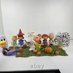 Ensemble de cacahuètes Bienvenue Grand Patch de Citrouilles Décor d'Halloween Charlie Brown Lot 29