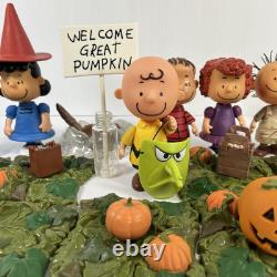 Ensemble de cacahuètes Bienvenue Grand Patch de Citrouilles Décor d'Halloween Charlie Brown Lot 29