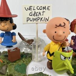 Ensemble de cacahuètes Bienvenue Grand Patch de Citrouilles Décor d'Halloween Charlie Brown Lot 29