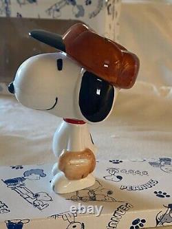Ensemble de collection de figurines en céramique Peanuts Charlie Brown Snoopy Lucy Baseball Bobblehead