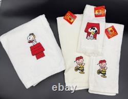 Ensemble de collection pour salle de bain Peanuts Snoopy Charlie Brown Linus et la bande Peanuts