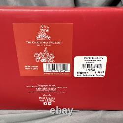 Ensemble de crèche de Noël Lenox Peanuts Snoopy Charlie Brown Linus NOUVEAU ! -G6