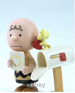 Ensemble de figurines Lenox PEANUTS pour la Saint-Valentin, 5 pièces. NIB Snoopy Charlie Brown