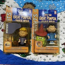 Ensemble de figurines Snoopy Memory Lane Peanuts 4pcs Charlie Brown Lucy Schroeder 2000