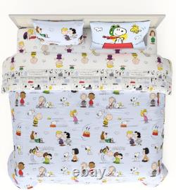 Ensemble de literie Peanuts Charlie Brown et Snoopy Roi 7 pièces Couette Douillette
