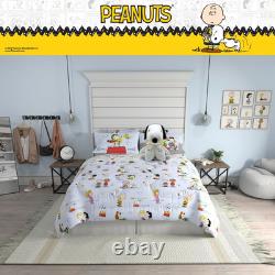 Ensemble de literie Peanuts Charlie Brown et Snoopy Roi 7 pièces Couette Douillette