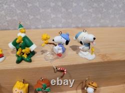 Ensemble de miniatures de décorations d'hiver Hallmark Peanuts Snoopy Charlie Brown Lucy