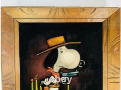 Ensemble de peinture en velours Snoopy Charlie Brown vintage