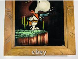 Ensemble de peinture en velours Snoopy Charlie Brown vintage