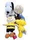 Ensemble De Peluches Sega Peanuts Snoopy Et Ses Amis Avec étiquettes Charlie Brown Linus