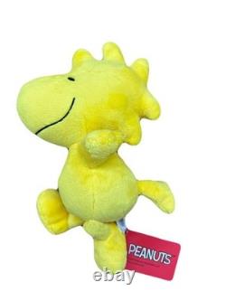 Ensemble de peluches SEGA Peanuts Snoopy et ses amis avec étiquettes Charlie Brown Linus