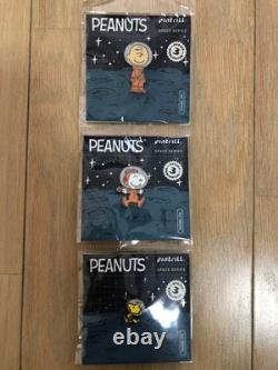 Ensemble de pins Snoopy Charlie Brown Woodstock Astronaute NASA Série Espace Nouveau
