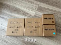 Ensemble de plats en céramique Snoopy Charlie Brown avec 2 grandes tasses de café - Vaisselle de personnage