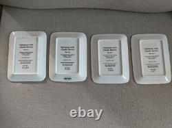 Ensemble de plats panoramiques de Noël Peanuts Snoopy Charlie Brown de Danbury Mint