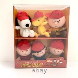 Ensemble de poupées en forme de haricots Nakajima Snoopy Baseball Charlie Brown Woodstock