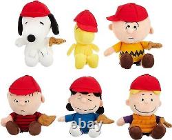 Ensemble de poupées en forme de haricots Nakajima Snoopy Baseball Charlie Brown Woodstock