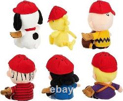 Ensemble de poupées en forme de haricots Nakajima Snoopy Baseball Charlie Brown Woodstock