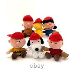 Ensemble de poupées en peluche Snoopy Nakajima Woodstock Baseball Charlie Brown