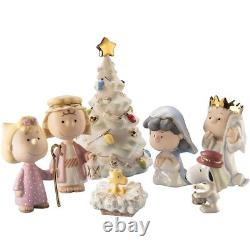 Ensemble de spectacle de Noël de Nativité Lenox Peanuts Snoopy Charlie Brown Linus NOUVEAU 2021