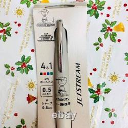 Ensemble de stylos à bille SNOOPY Charlie Brown 3 Jetstream métal multicolore