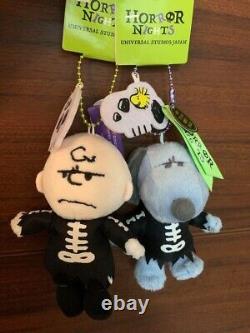 Ensemble porte-clés mascottes PEANUTS Snoopy & Charlie Brown Universal Studios Japan 2023