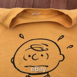Épinette Snoopy Épais Sweat 60 Originaux Charlie Vintage Hommes Brown Taille M De D'occasion