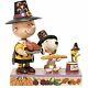 Esco Jim Rive Caveures Thanksgiving Charlie Brown Et Snoopy Pilgrim Figurine