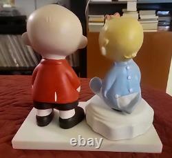 Figures Vintage Peanuts Rares de Hungerford, Charlie Brown et Sally