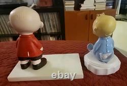 Figures Vintage Peanuts Rares de Hungerford, Charlie Brown et Sally