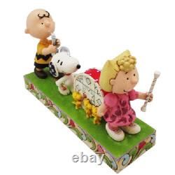 Figurine PEANUTS JIM SHORE 'Une Parade Pleine de Jeu' Snoopy Charlie Brown du Japon F/S