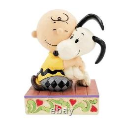 Figurine SNOOPY Snoopy et Charlie Brown étreinte 12,1 cm Snoopy Anniversaire Enesco Peanuts