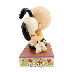 Figurine SNOOPY Snoopy et Charlie Brown étreinte 12,1 cm Snoopy Anniversaire Enesco Peanuts