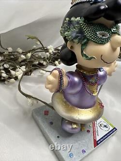 Figurine Vintage Westland Giftware Peanuts Snoopy Queen Lucy Of Mardi Gras 8749