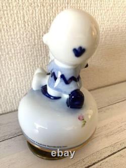 Figurine Vintage de Snoopy et Charlie Brown Boîte à musique en Poterie objet en Poterie