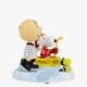 Figurine &agrave; T&ecirc;te Oscillante Charlie Brown, Snoopy Et Woodstock De Peanuts Sur Le Banc Des P&eacute;nalit&eacute;s Des Red Wings De D&eacute;troit