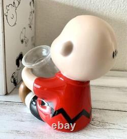Figurine d'objet Vintage Charlie Brown Vase Snoopy