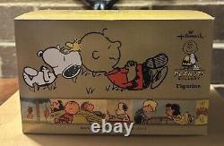 Figurine de Charlie Brown et Snoopy dormant Hallmark Peanuts 2012 Extrêmement Rare Neuve