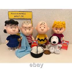 Figurine de Snoopy et de Charlie Brown en ensemble, édition limitée et vintage, vente en gros rare il y a 30 ans