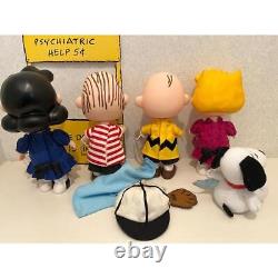 Figurine de Snoopy et de Charlie Brown en ensemble, édition limitée et vintage, vente en gros rare il y a 30 ans