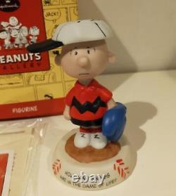 Figurine de baseball vintage Charlie Brown Snoopy Hallmark